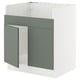 SEKTION Gab bajo fregdr TALLSJÖN, blanco/Nickebo Verde grisáceo mate, 76x61x76 cm