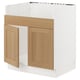 SEKTION Gab bajo fregdr TALLSJÖN, blanco/Vedhamn roble, 76x61x76 cm