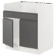SEKTION Gab bajo fregdr TALLSJÖN, blanco/Voxtorp gris oscuro, 76x61x76 cm