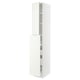 SEKTION Gabin alt extb 2 prtas 4 cjnes+ests, blanco/Vallstena blanco, 38x61x229 cm