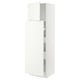 SEKTION Gabin alt extb 2 prtas 4 cjnes+ests, blanco/Vallstena blanco, 61x61x203 cm