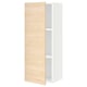 SEKTION Gabin pared 1 puerta c/ estantes, blanco/Askersund efecto fresno claro, 38x37x102 cm