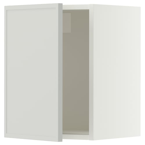 SEKTION Gabin pared 1 puerta c/ estantes, blanco/Aspudden gris claro, 38x37x51 cm
