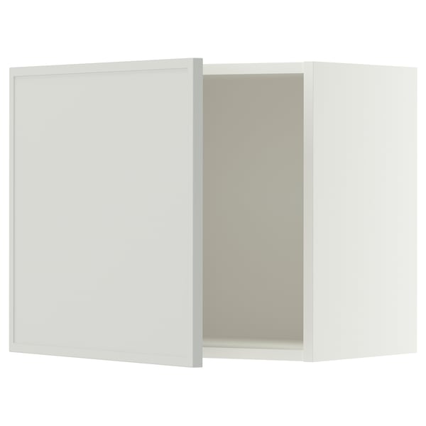 SEKTION Gabin pared 1 puerta c/ estantes, blanco/Aspudden gris claro, 61x37x51 cm