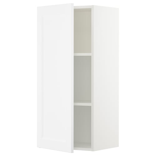 SEKTION Gabin pared 1 puerta c/ estantes, blanco/Axstad blanco mate, 46x37x102 cm