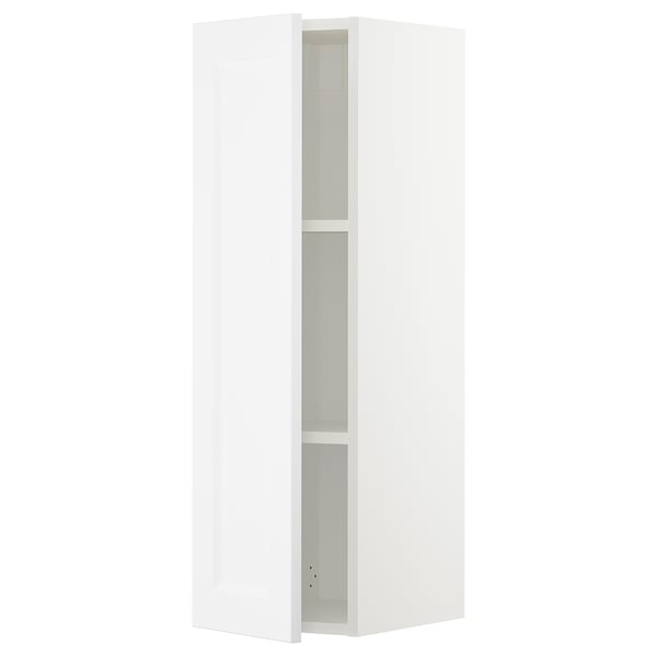 SEKTION Gabin pared 1 puerta c/ estantes, blanco/Axstad blanco mate, 31x37x102 cm