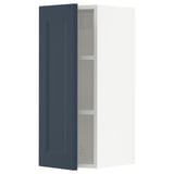 SEKTION Gabin pared 1 puerta c/ estantes, blanco Axstad/mate azul, 31x37x76 cm