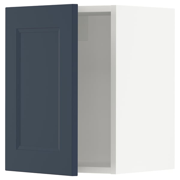 SEKTION Gabin pared 1 puerta c/ estantes, blanco Axstad/mate azul, 38x37x51 cm