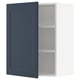 SEKTION Gabin pared 1 puerta c/ estantes, blanco Axstad/mate azul, 61x37x76 cm