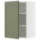 SEKTION Gabin pared 1 puerta c/ estantes, blanco/Axstad verde grisáceo, 53x37x76 cm