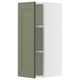 SEKTION Gabin pared 1 puerta c/ estantes, blanco/Axstad verde grisáceo, 31x37x76 cm