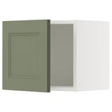 SEKTION Gabin pared 1 puerta c/ estantes, blanco/Axstad verde grisáceo, 46x37x38 cm