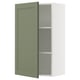 SEKTION Gabin pared 1 puerta c/ estantes, blanco/Axstad verde grisáceo, 61x37x102 cm