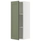 SEKTION Gabin pared 1 puerta c/ estantes, blanco/Axstad verde grisáceo, 38x37x102 cm