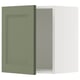 SEKTION Gabin pared 1 puerta c/ estantes, blanco/Axstad verde grisáceo, 46x37x51 cm