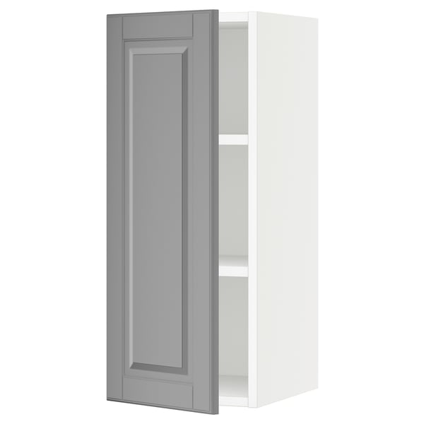 SEKTION Gabin pared 1 puerta c/ estantes, blanco/Bodbyn gris, 31x37x76 cm