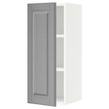 SEKTION Gabin pared 1 puerta c/ estantes, blanco/Bodbyn gris, 31x37x76 cm