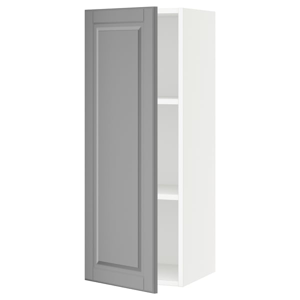SEKTION Gabin pared 1 puerta c/ estantes, blanco/Bodbyn gris, 38x37x102 cm