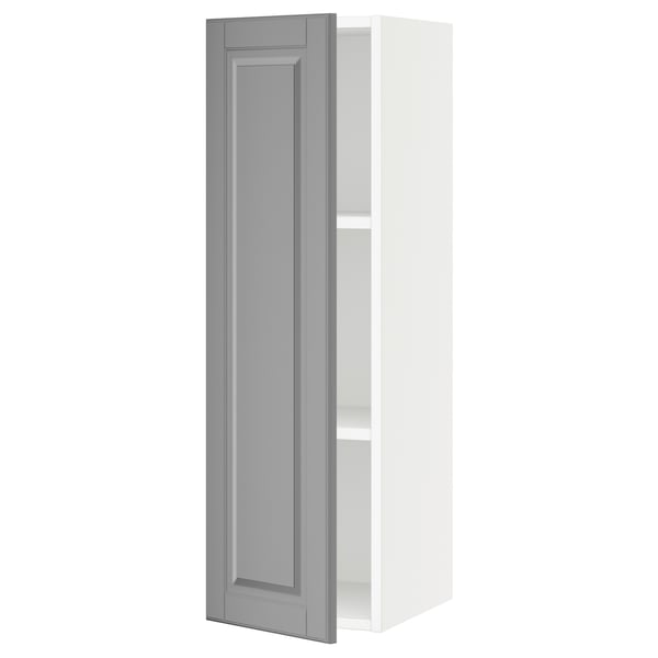 SEKTION Gabin pared 1 puerta c/ estantes, blanco/Bodbyn gris, 31x37x102 cm