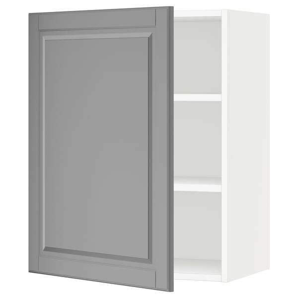 SEKTION Gabin pared 1 puerta c/ estantes, blanco/Bodbyn gris, 61x37x76 cm