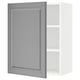 SEKTION Gabin pared 1 puerta c/ estantes, blanco/Bodbyn gris, 61x37x76 cm