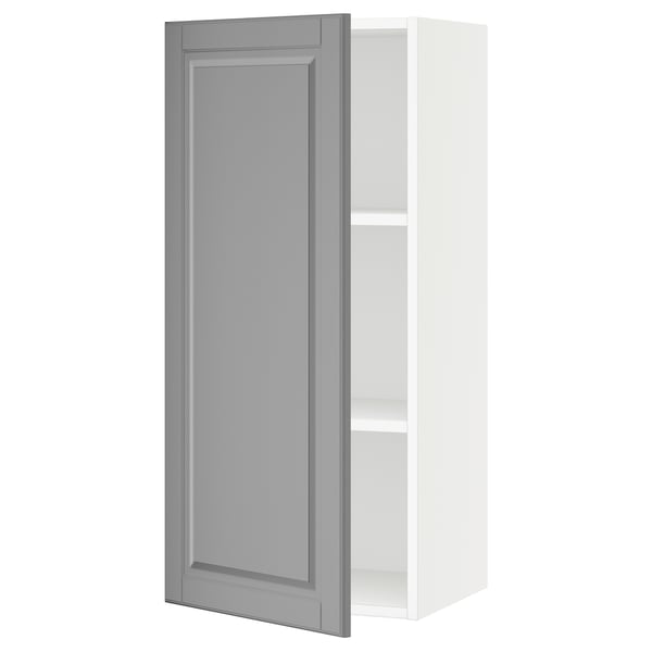 SEKTION Gabin pared 1 puerta c/ estantes, blanco/Bodbyn gris, 46x37x102 cm