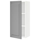SEKTION Gabin pared 1 puerta c/ estantes, blanco/Bodbyn gris, 46x37x102 cm