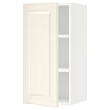 SEKTION Gabin pared 1 puerta c/ estantes, blanco/Bodbyn hueso, 38x37x76 cm