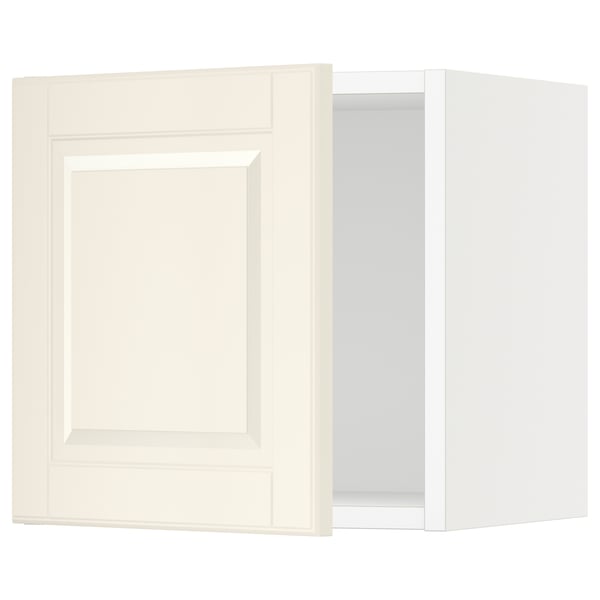 SEKTION Gabin pared 1 puerta c/ estantes, blanco/Bodbyn hueso, 38x37x38 cm