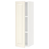 SEKTION Gabin pared 1 puerta c/ estantes, blanco/Bodbyn hueso, 31x37x102 cm
