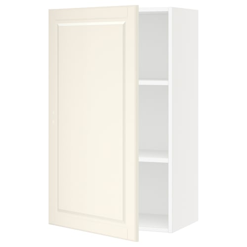 SEKTION Gabin pared 1 puerta c/ estantes, blanco/Bodbyn hueso, 61x37x102 cm