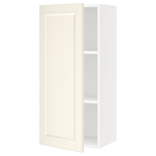 SEKTION Gabin pared 1 puerta c/ estantes, blanco/Bodbyn hueso, 46x37x102 cm