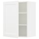SEKTION Gabin pared 1 puerta c/ estantes, blanco Enköping/blanco efecto madera, 61x37x76 cm