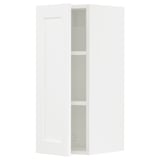 SEKTION Gabin pared 1 puerta c/ estantes, blanco Enköping/blanco efecto madera, 31x37x76 cm