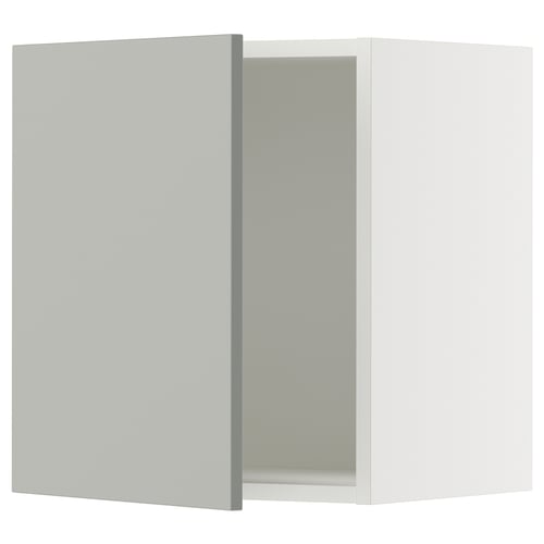 SEKTION Gabin pared 1 puerta c/ estantes, blanco/Havstorp gris claro, 46x37x51 cm