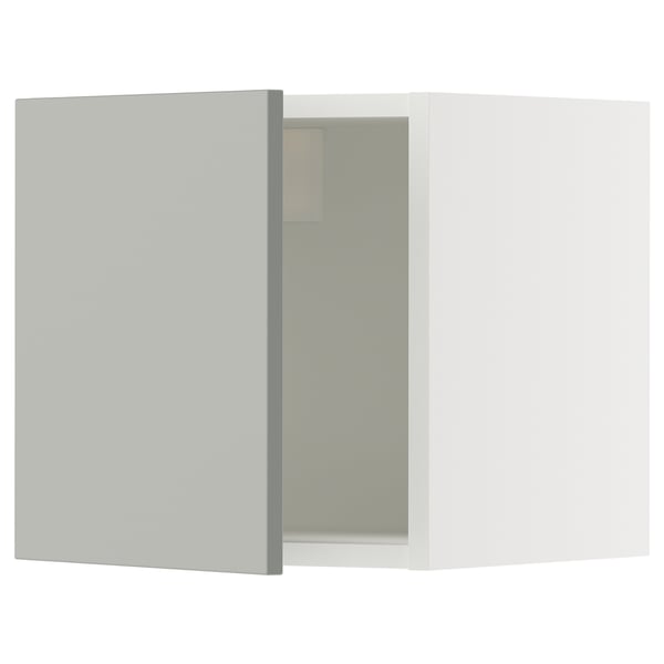 SEKTION Gabin pared 1 puerta c/ estantes, blanco/Havstorp gris claro, 38x37x38 cm