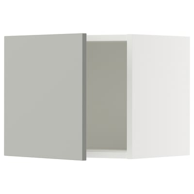 SEKTION Gabin pared 1 puerta c/ estantes, blanco/Havstorp gris claro, 46x37x38 cm