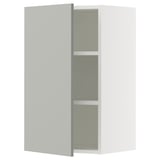 SEKTION Gabin pared 1 puerta c/ estantes, blanco/Havstorp gris claro, 46x37x76 cm