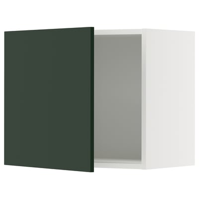 SEKTION Gabin pared 1 puerta c/ estantes, blanco/Havstorp Verde oscuro, 61x37x51 cm