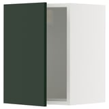 SEKTION Gabin pared 1 puerta c/ estantes, blanco/Havstorp Verde oscuro, 38x37x51 cm