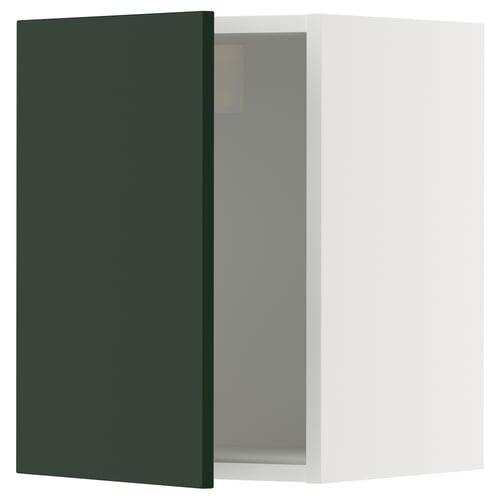 SEKTION Gabin pared 1 puerta c/ estantes, blanco/Havstorp Verde oscuro, 38x37x51 cm