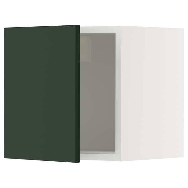 SEKTION Gabin pared 1 puerta c/ estantes, blanco/Havstorp Verde oscuro, 38x37x38 cm
