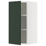 SEKTION Gabin pared 1 puerta c/ estantes, blanco/Havstorp Verde oscuro, 38x37x76 cm