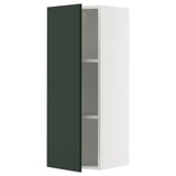 SEKTION Gabin pared 1 puerta c/ estantes, blanco/Havstorp Verde oscuro, 38x37x102 cm