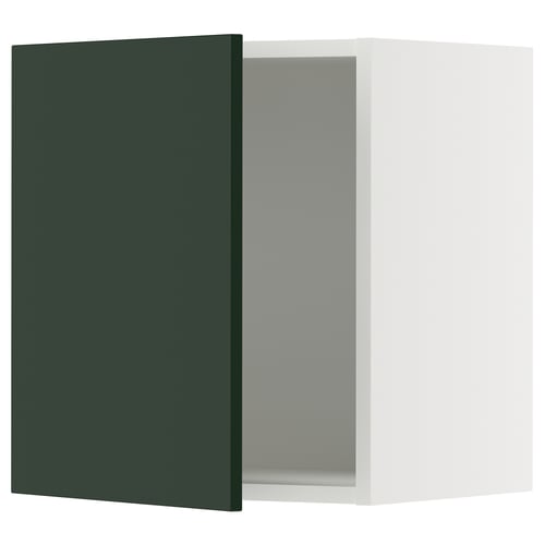 SEKTION Gabin pared 1 puerta c/ estantes, blanco/Havstorp Verde oscuro, 46x37x51 cm