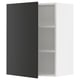 SEKTION Gabin pared 1 puerta c/ estantes, blanco/Nickebo Carbón mate, 61x37x76 cm