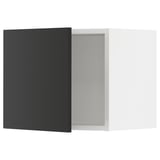 SEKTION Gabin pared 1 puerta c/ estantes, blanco/Nickebo Carbón mate, 46x37x38 cm