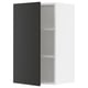 SEKTION Gabin pared 1 puerta c/ estantes, blanco/Nickebo Carbón mate, 46x37x76 cm