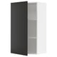 SEKTION Gabin pared 1 puerta c/ estantes, blanco/Nickebo Carbón mate, 61x37x102 cm