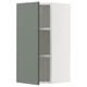 SEKTION Gabin pared 1 puerta c/ estantes, blanco/Nickebo Verde grisáceo mate, 38x37x76 cm
